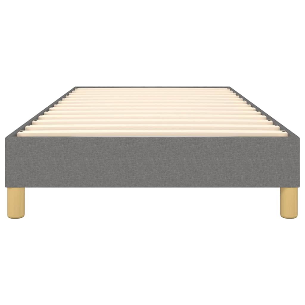 vidaXL Box spring bed 80x200 cm fabric light grey