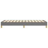 vidaXL Box spring bed 80x200 cm fabric light grey