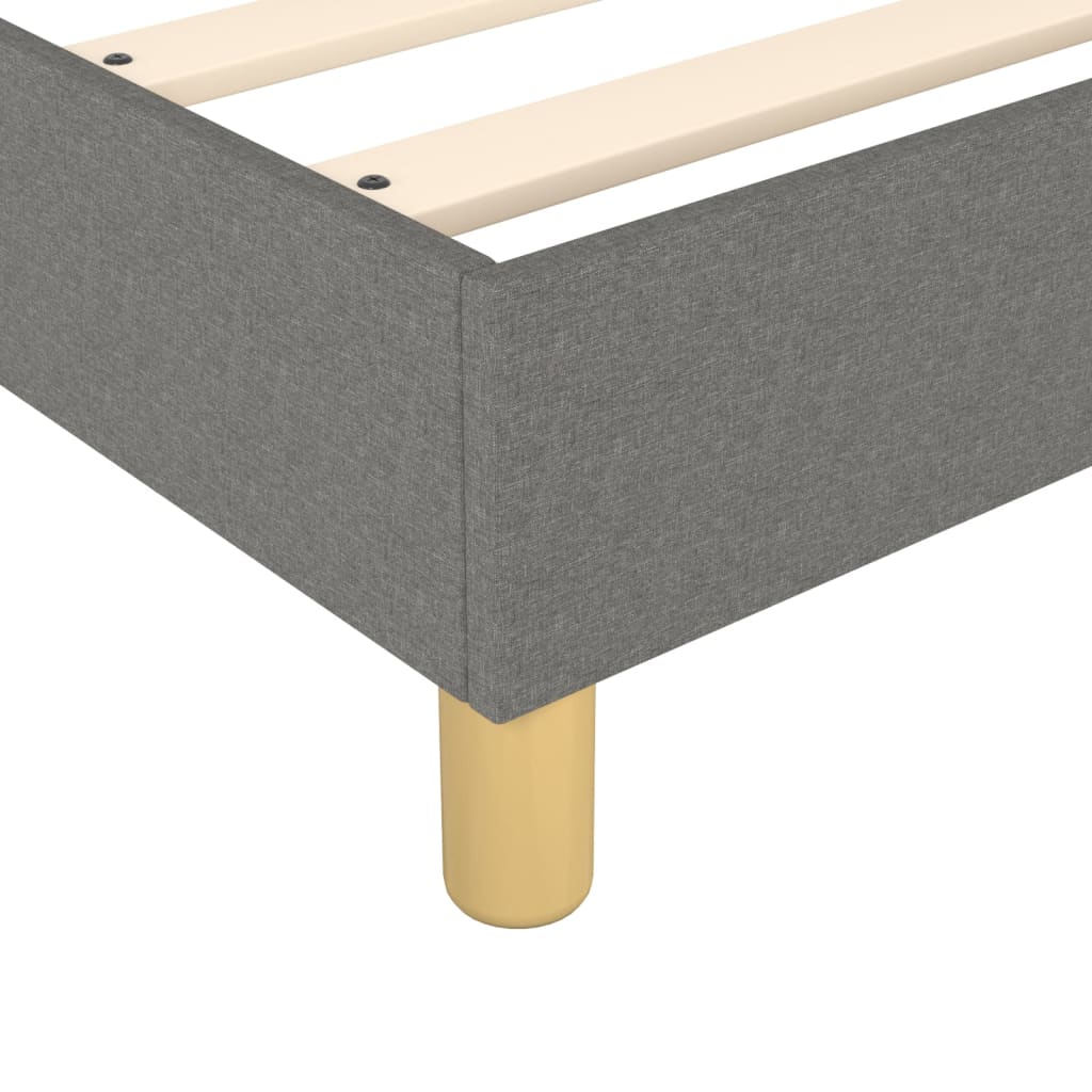 vidaXL Box spring bed 80x200 cm fabric light grey