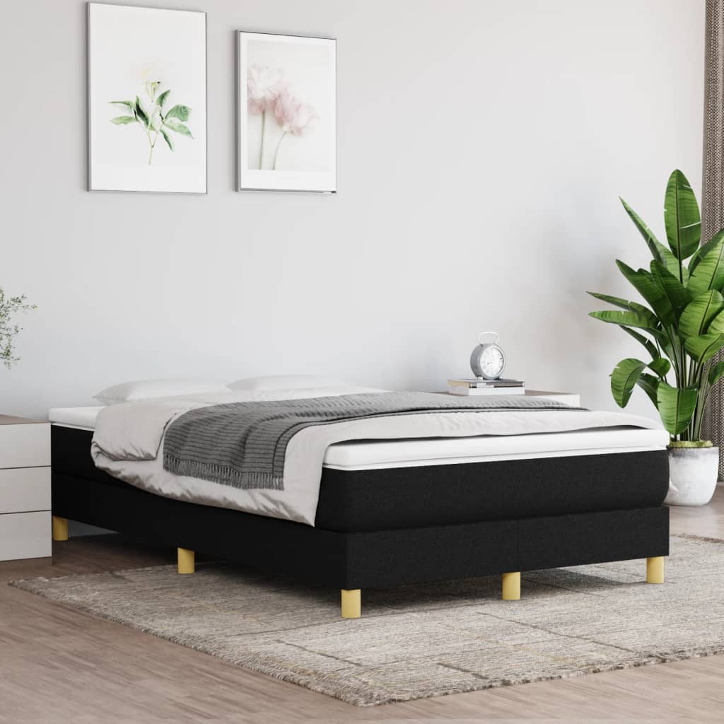 vidaXL Box spring bed 80x200 cm fabric light grey