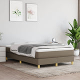 vidaXL Box spring bed 80x200 cm fabric light grey