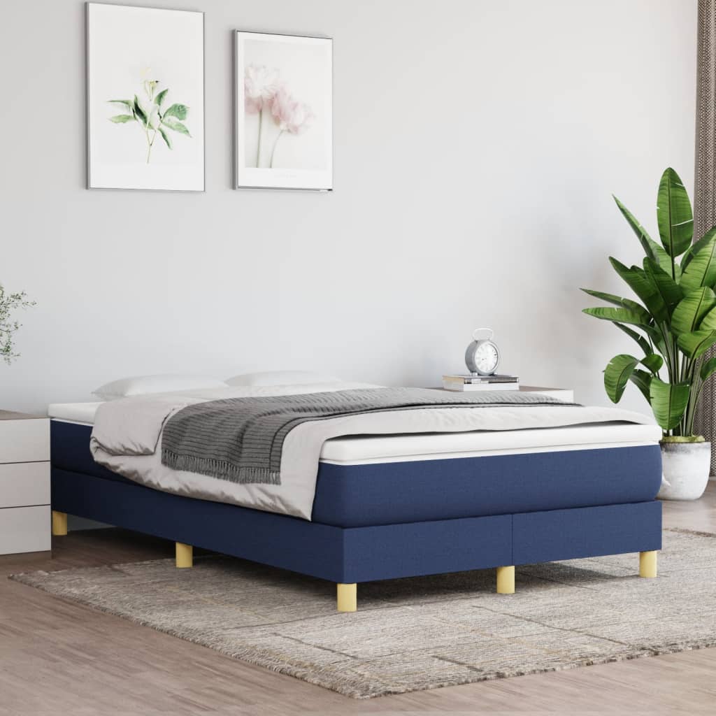 vidaXL Box spring bed 80x200 cm fabric light grey