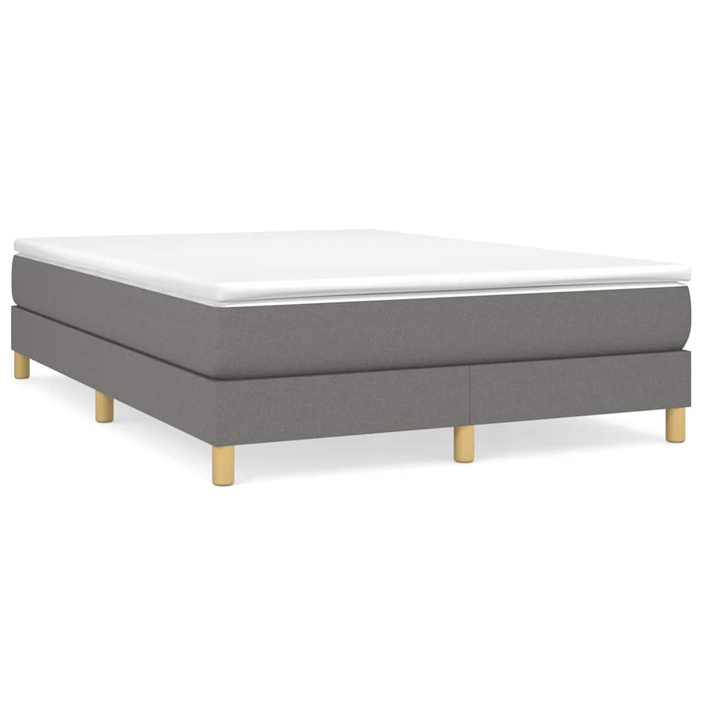 vidaXL Box spring bed 80x200 cm fabric light grey