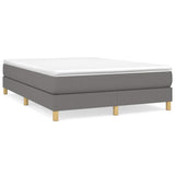 vidaXL Box spring bed 80x200 cm fabric light grey
