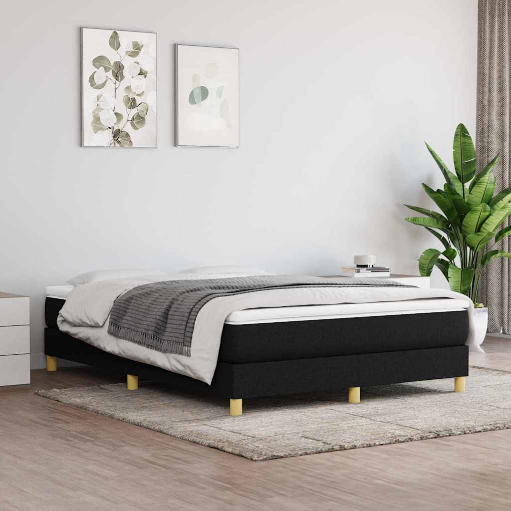 vidaXL Box spring bed 80x200 cm fabric light grey