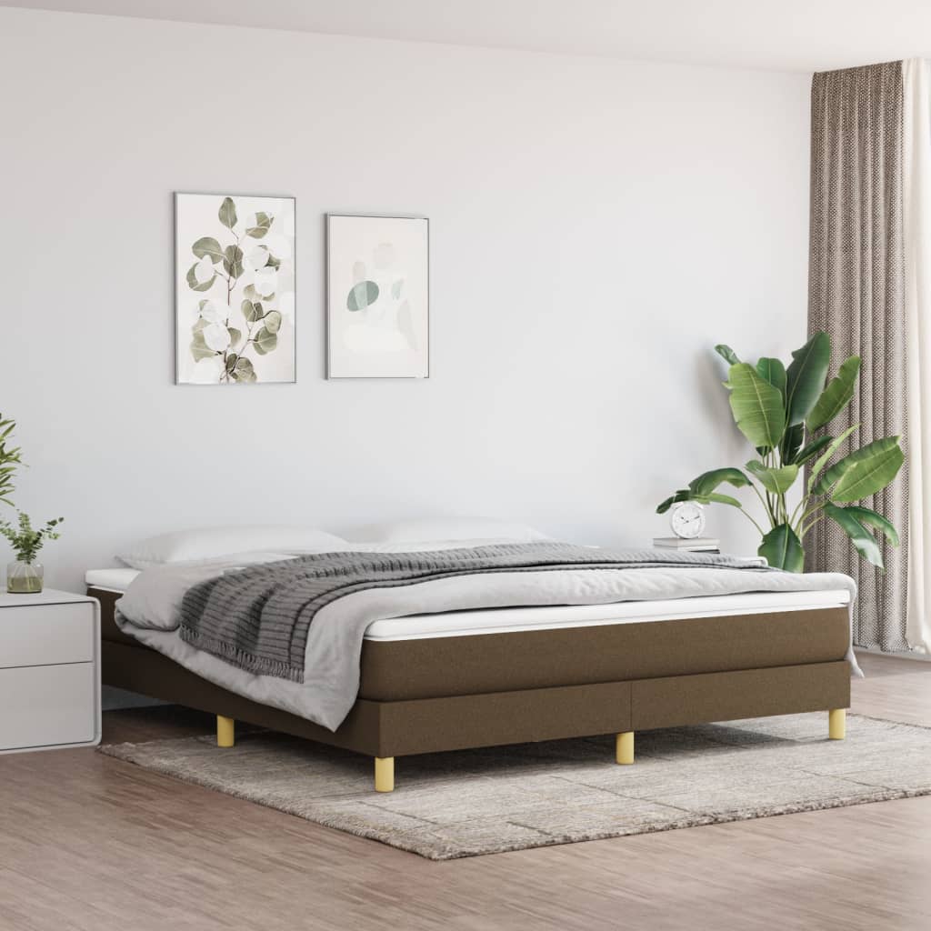vidaXL Box spring bed 80x200 cm fabric light grey