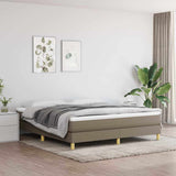 vidaXL Box spring bed 80x200 cm fabric light grey