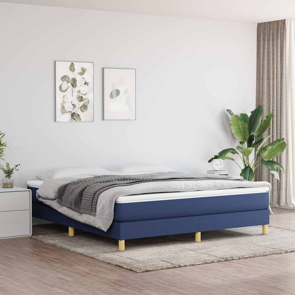 vidaXL Box spring bed 80x200 cm fabric light grey