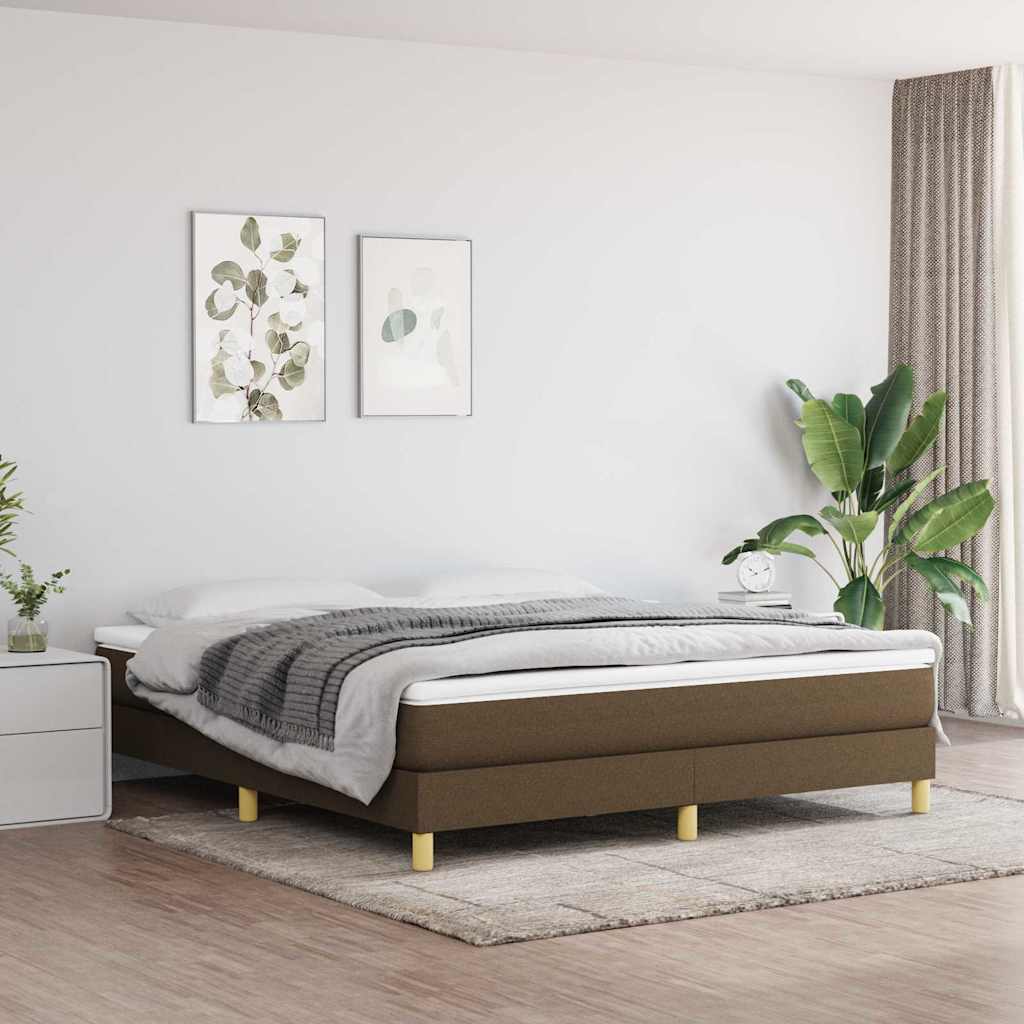 vidaXL Box spring bed 80x200 cm fabric light grey