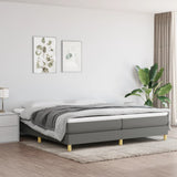 vidaXL Box spring bed 80x200 cm fabric light grey