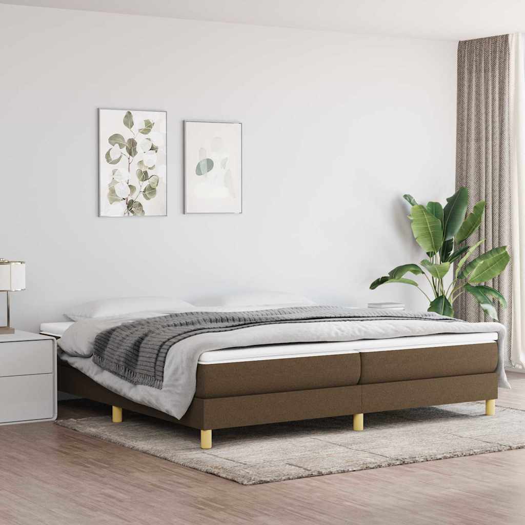 vidaXL Box spring bed 80x200 cm fabric light grey