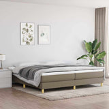vidaXL Box spring bed 80x200 cm fabric light grey