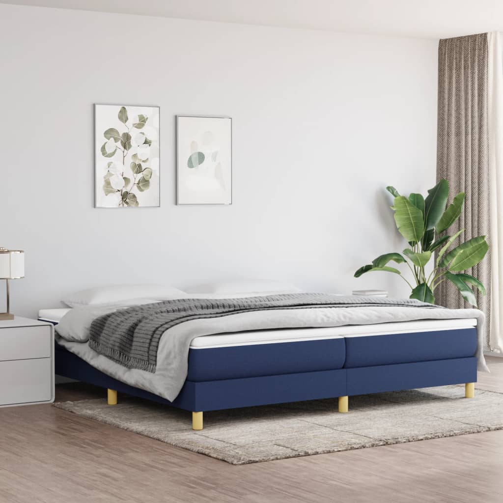 vidaXL Box spring bed 80x200 cm fabric light grey
