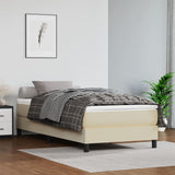 vidaXL Boxspring bed kunstleer zwart 80x200 cm