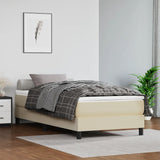 vidaXL Boxspring bed kunstleer zwart 80x200 cm