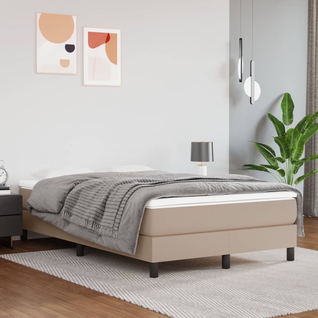 vidaXL Boxspring bed kunstleer zwart 80x200 cm