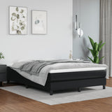 vidaXL Boxspring bed kunstleer zwart 80x200 cm