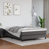 vidaXL Boxspring bed kunstleer zwart 80x200 cm