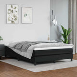 vidaXL Boxspring bed kunstleer zwart 80x200 cm