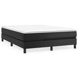 vidaXL Boxspring bed kunstleer zwart 80x200 cm