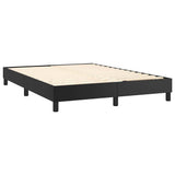 vidaXL Boxspring bed kunstleer zwart 80x200 cm