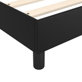 vidaXL Boxspring bed kunstleer zwart 80x200 cm