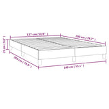 vidaXL Boxspring bed kunstleer zwart 80x200 cm