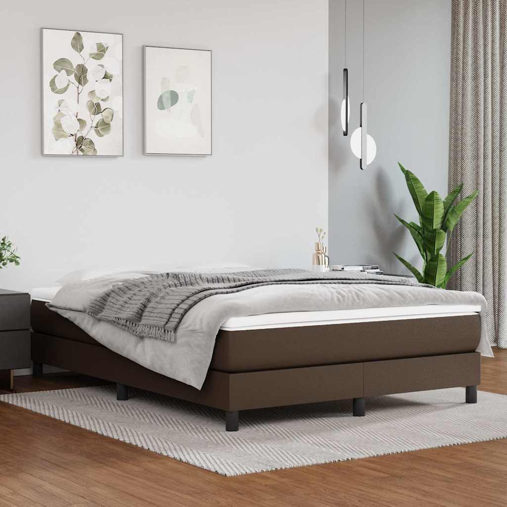 vidaXL Boxspring bed kunstleer zwart 80x200 cm