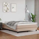 vidaXL Boxspring bed kunstleer zwart 80x200 cm