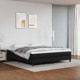 vidaXL Boxspring bed kunstleer zwart 80x200 cm