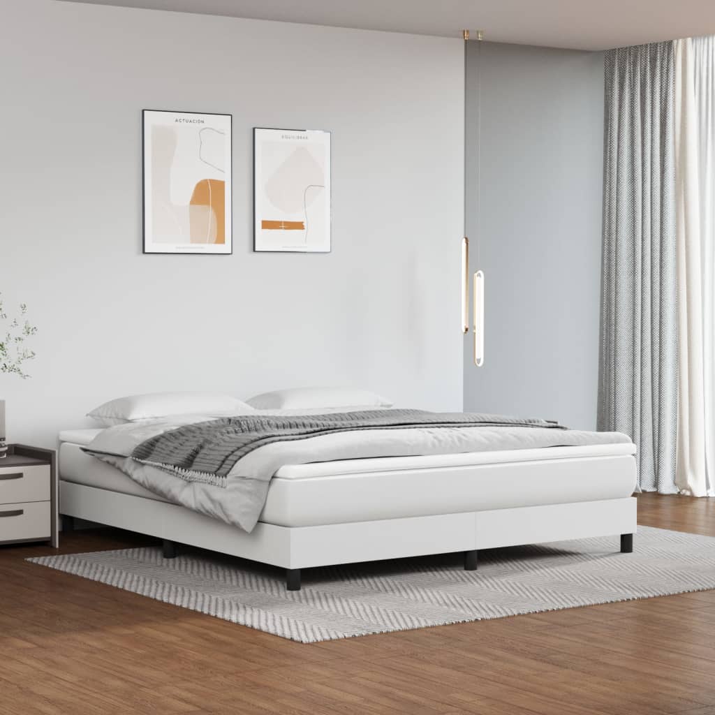 vidaXL Boxspring bed kunstleer zwart 80x200 cm