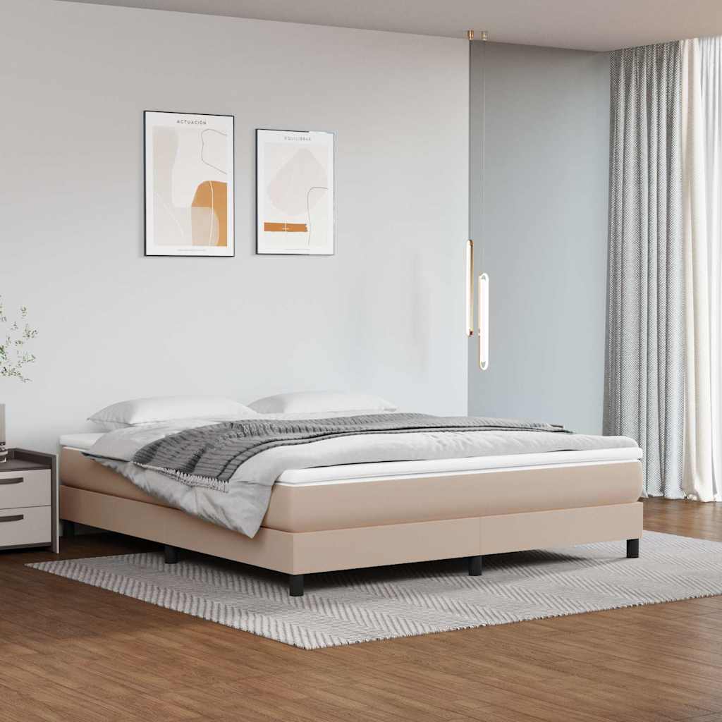 vidaXL Boxspring bed kunstleer zwart 80x200 cm