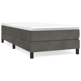 vidaXL Boxspring bed 80x200 cm fluweel lichtgrijs
