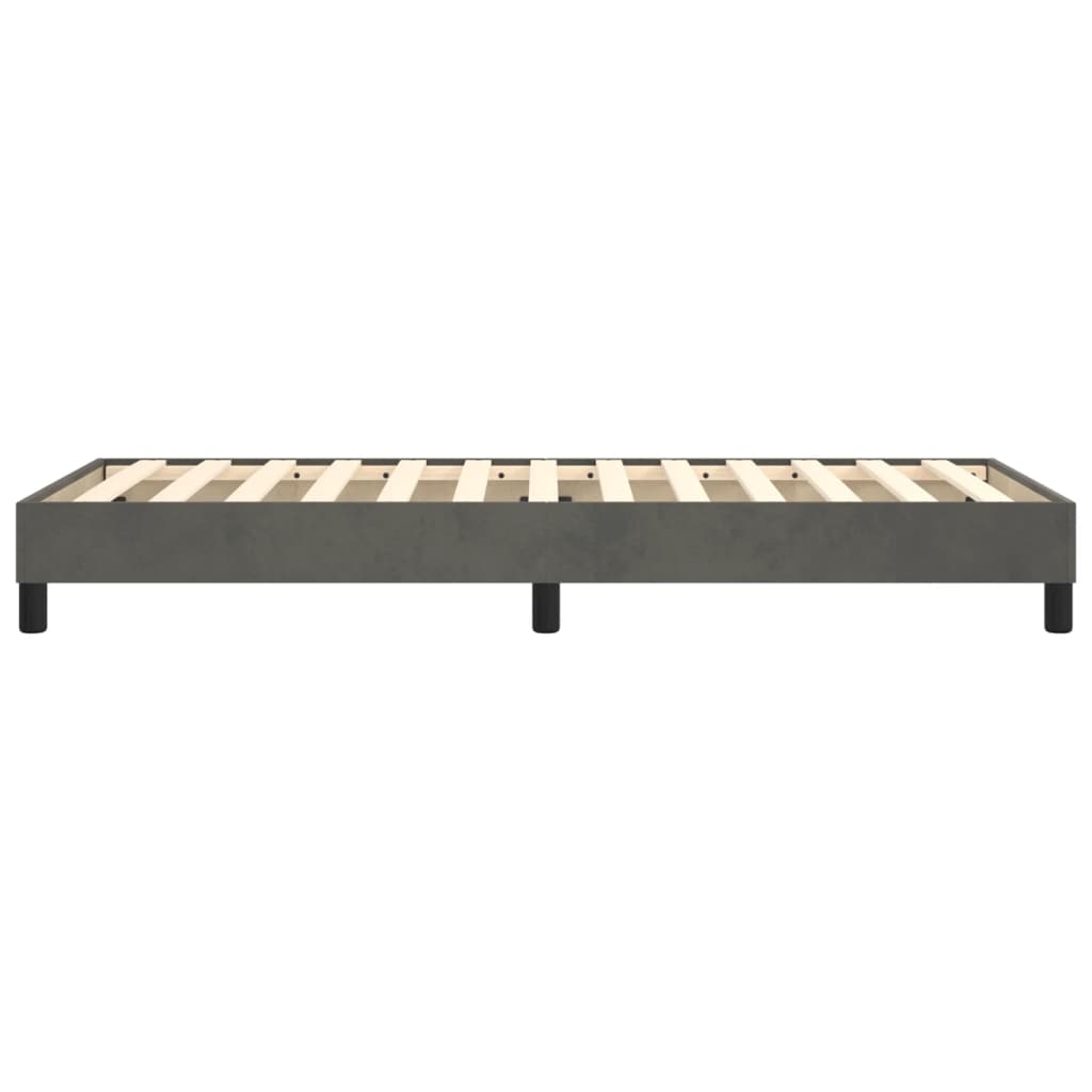 vidaXL Boxspring bed 80x200 cm fluweel lichtgrijs