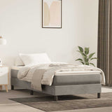 vidaXL Boxspring bed 80x200 cm fluweel lichtgrijs