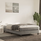 vidaXL Boxspring bed 80x200 cm fluweel lichtgrijs