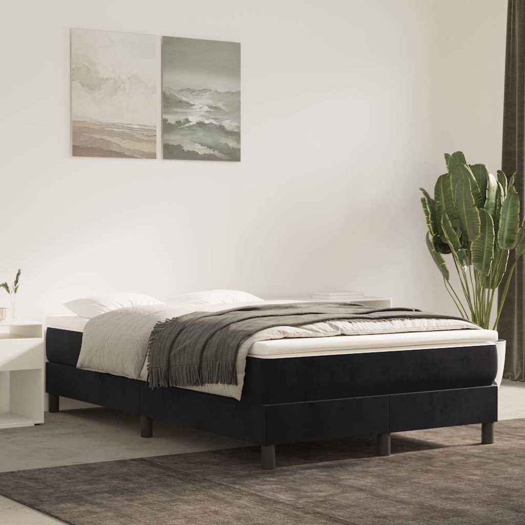 vidaXL Boxspring bed 80x200 cm fluweel lichtgrijs