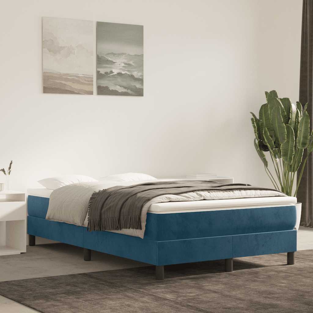 vidaXL Boxspring bed 80x200 cm fluweel lichtgrijs