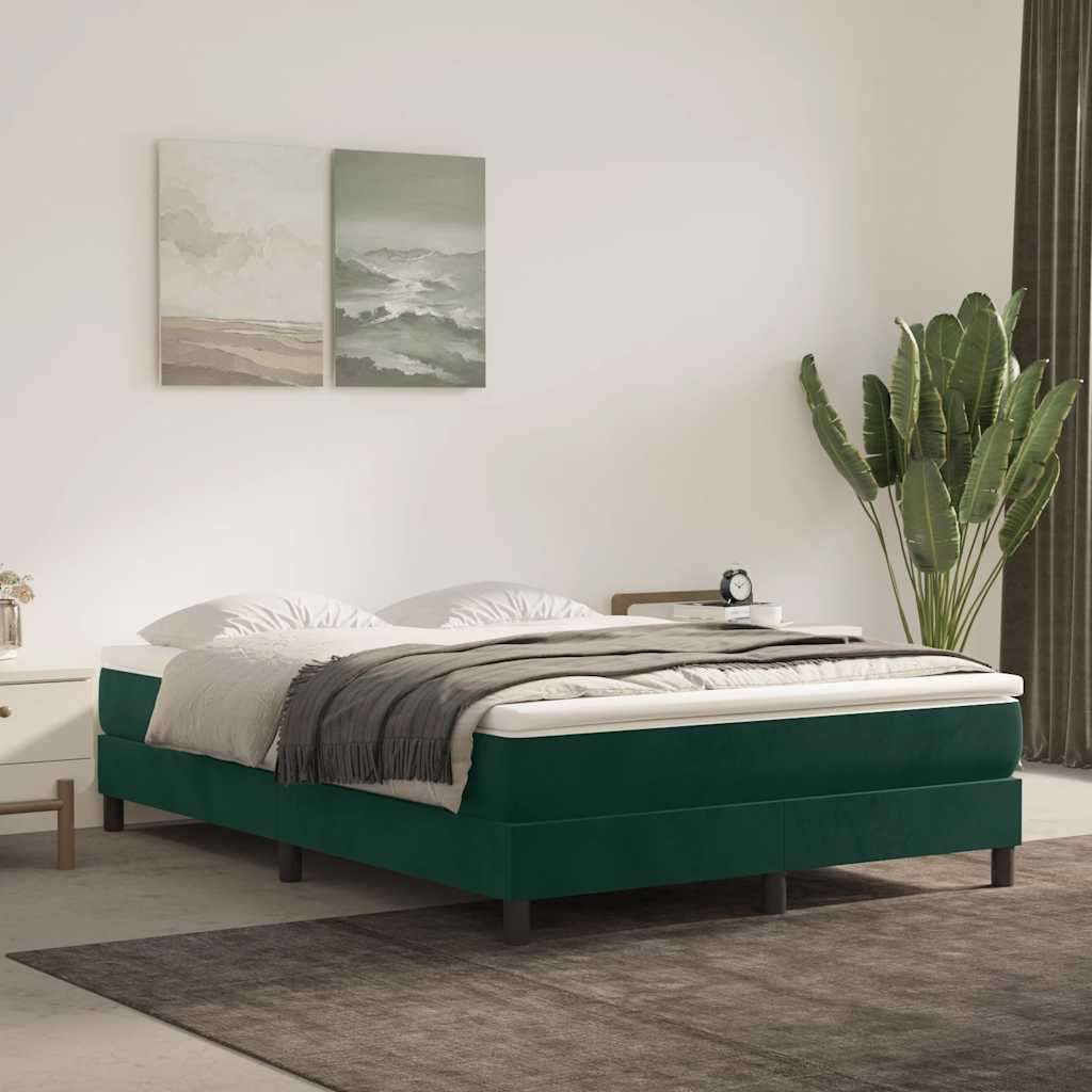 vidaXL Boxspring bed 80x200 cm fluweel lichtgrijs