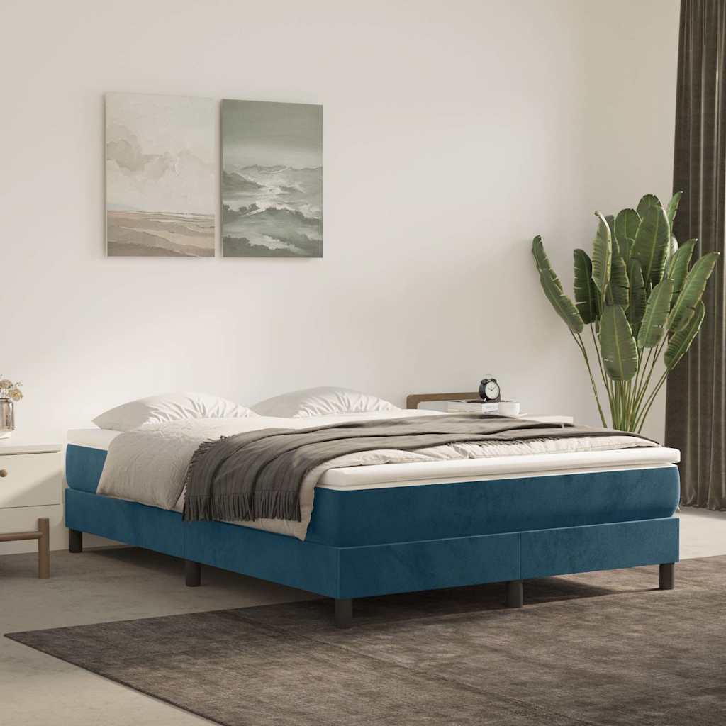 vidaXL Boxspring bed 80x200 cm fluweel lichtgrijs
