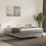 vidaXL Boxspring bed 80x200 cm fluweel lichtgrijs