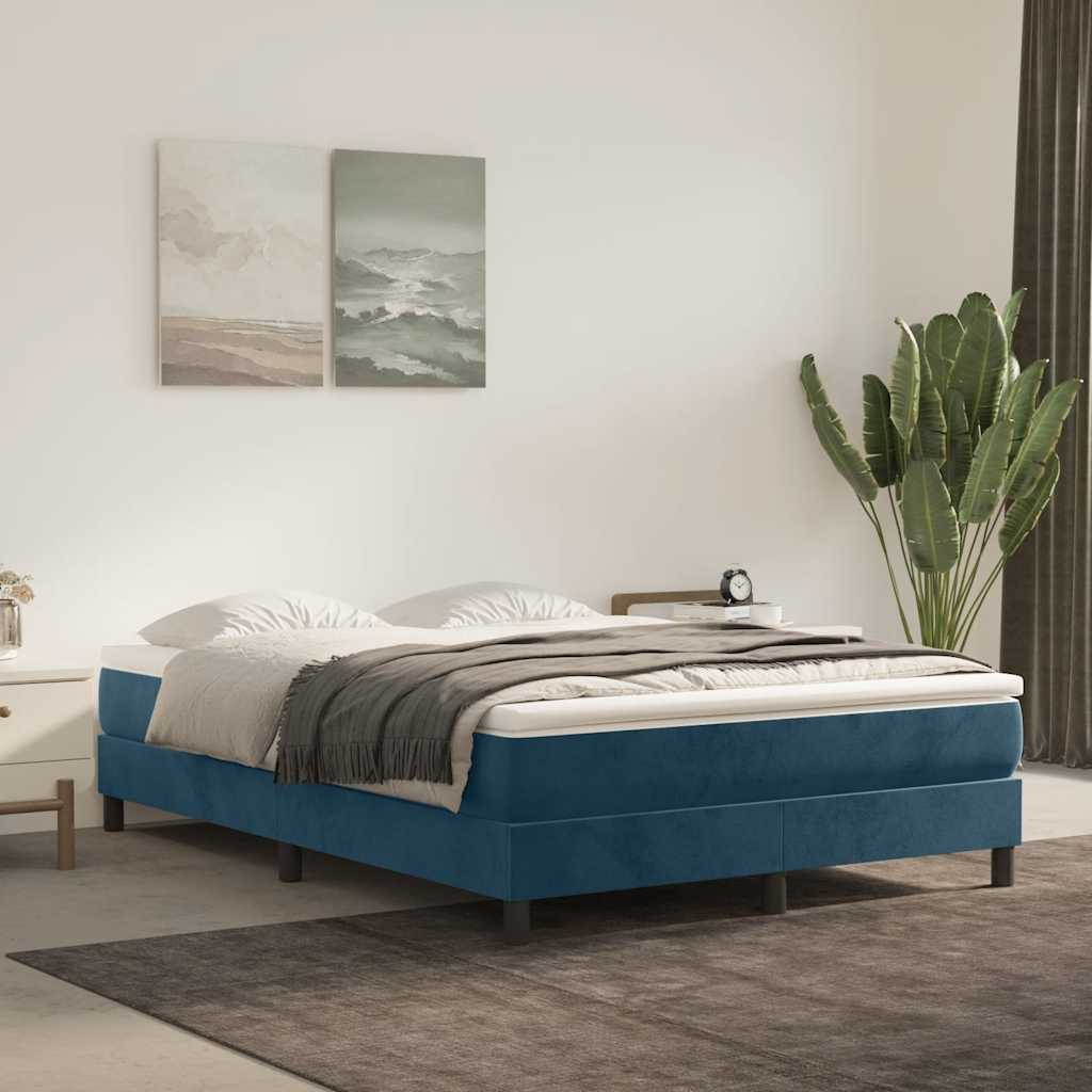 vidaXL Boxspring bed 80x200 cm fluweel lichtgrijs