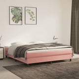 vidaXL Boxspring bed 80x200 cm fluweel lichtgrijs