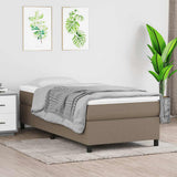 vidaXL Boxspring bed 80x200 cm stof lichtgrijs