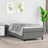 vidaXL Boxspring bed 80x200 cm stof lichtgrijs