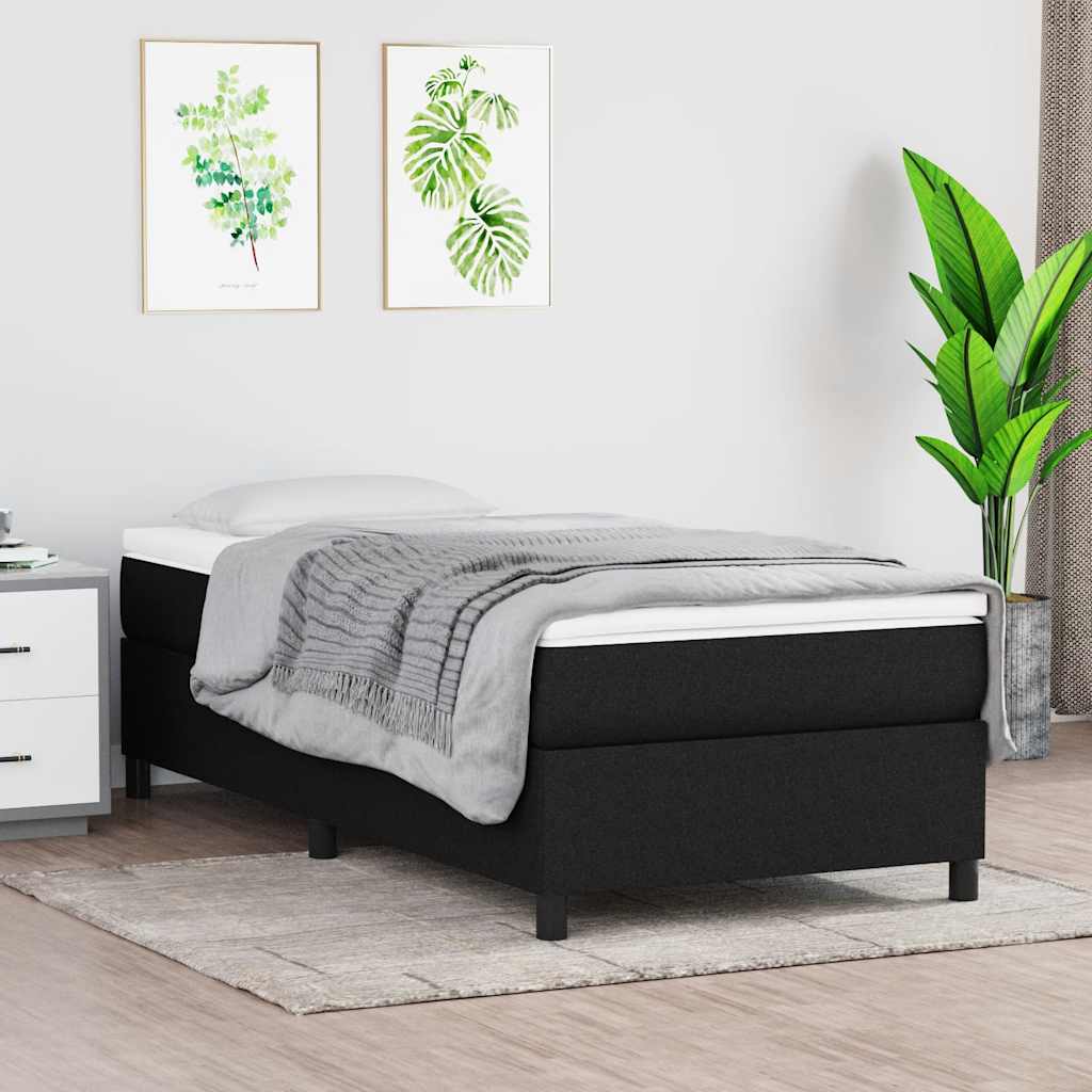 vidaXL Boxspring bed 80x200 cm stof lichtgrijs