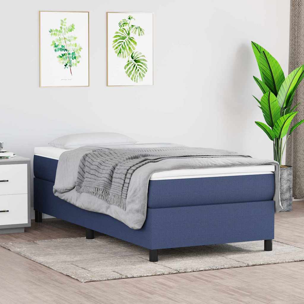 vidaXL Boxspring bed 80x200 cm stof lichtgrijs
