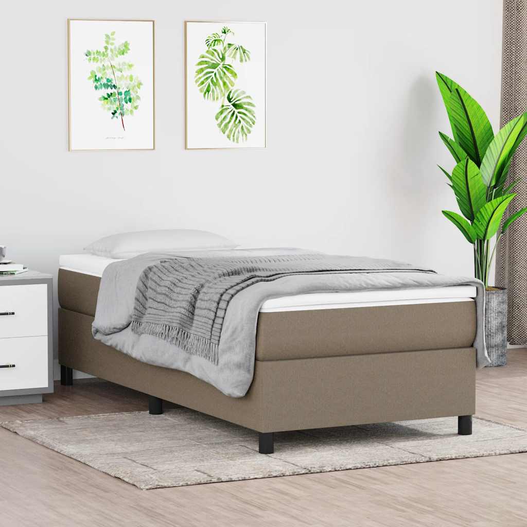 vidaXL Boxspring bed 80x200 cm stof lichtgrijs