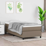 vidaXL Boxspring bed 80x200 cm stof lichtgrijs