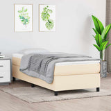 vidaXL Boxspring bed 80x200 cm stof lichtgrijs